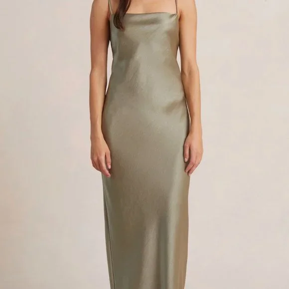 The Dreamer Tie Dress in Sage - Bec + Bridge 4
